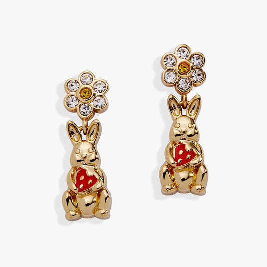 Alex and Ani Bunny Drop Earrings