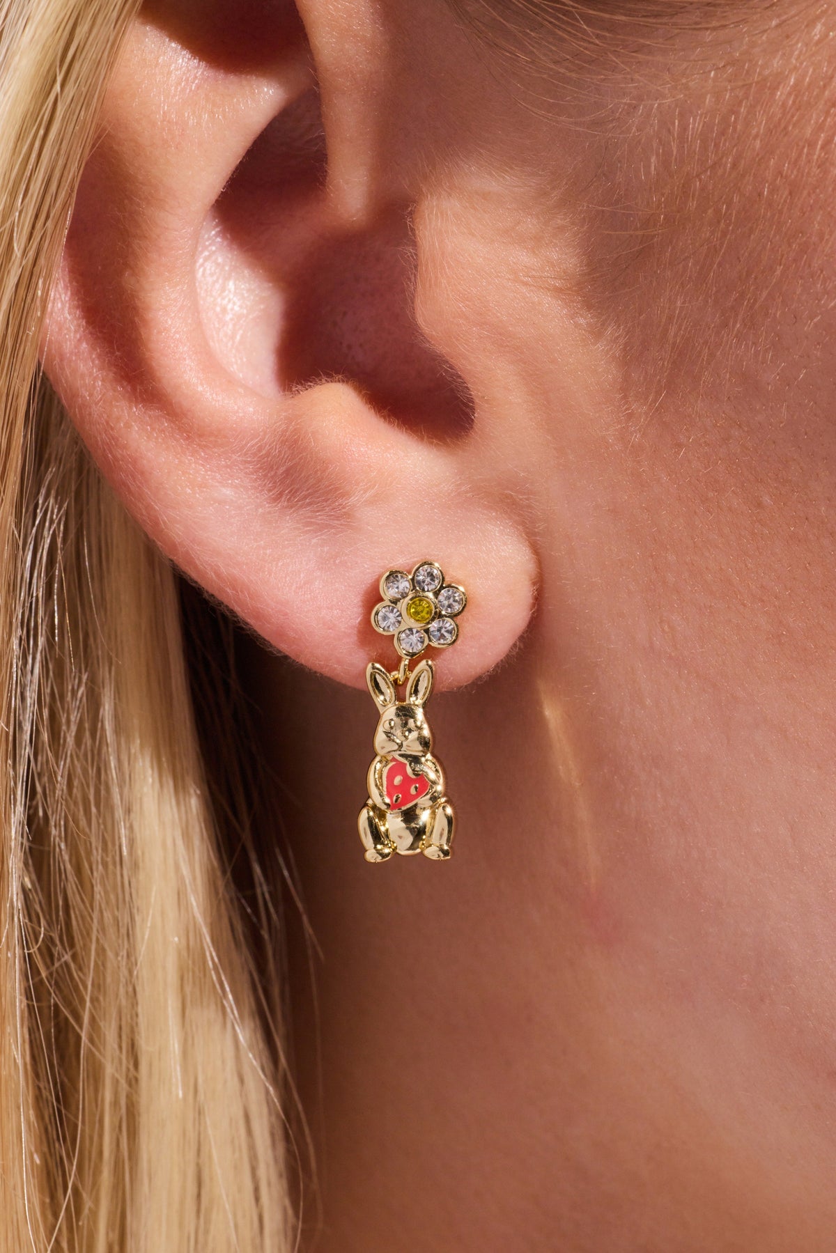 Alex and Ani Bunny Drop Earrings