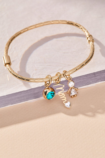 Alex and Ani Mom' Elongated Interchangeable Charm