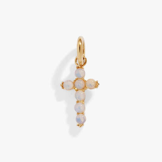 Alex and Ani Opal Cross Interchangeable Charm