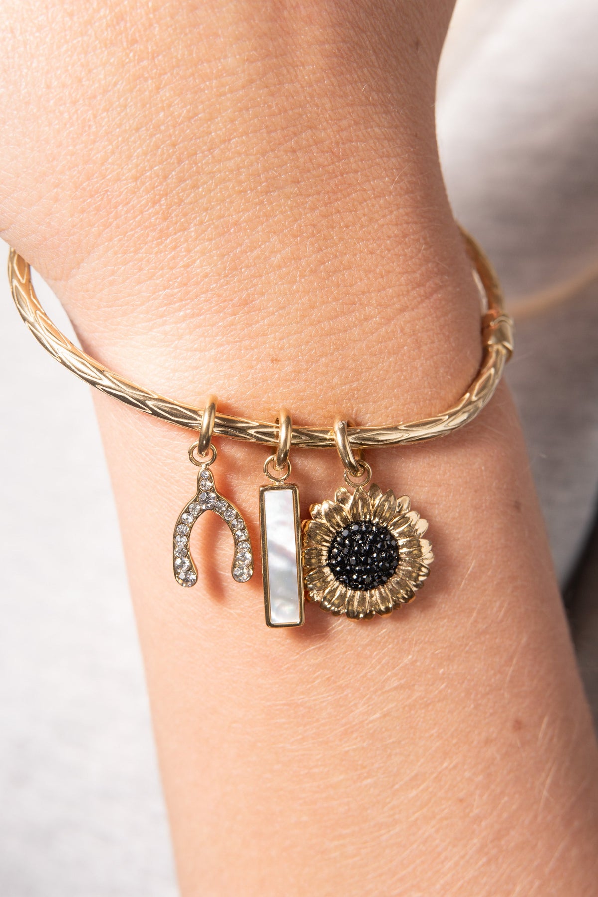 Alex and Ani Mother of Pearl Gemstone Interchangeable Bar Charm