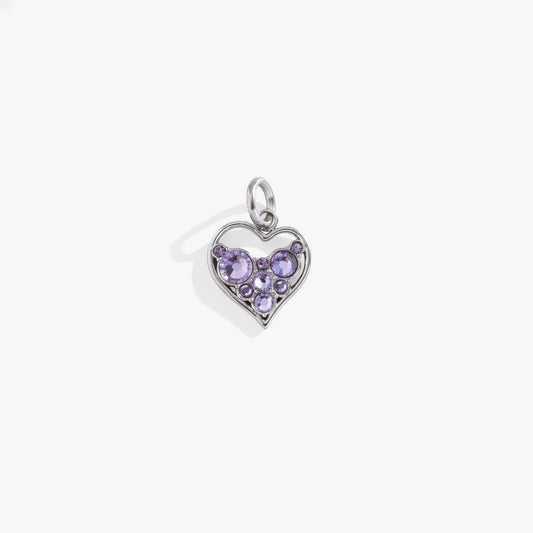 Alex and Ani Crystal Heart Interchangeable Charm​