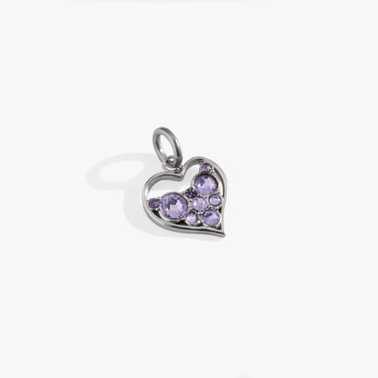 Alex and Ani Crystal Heart Interchangeable Charm​