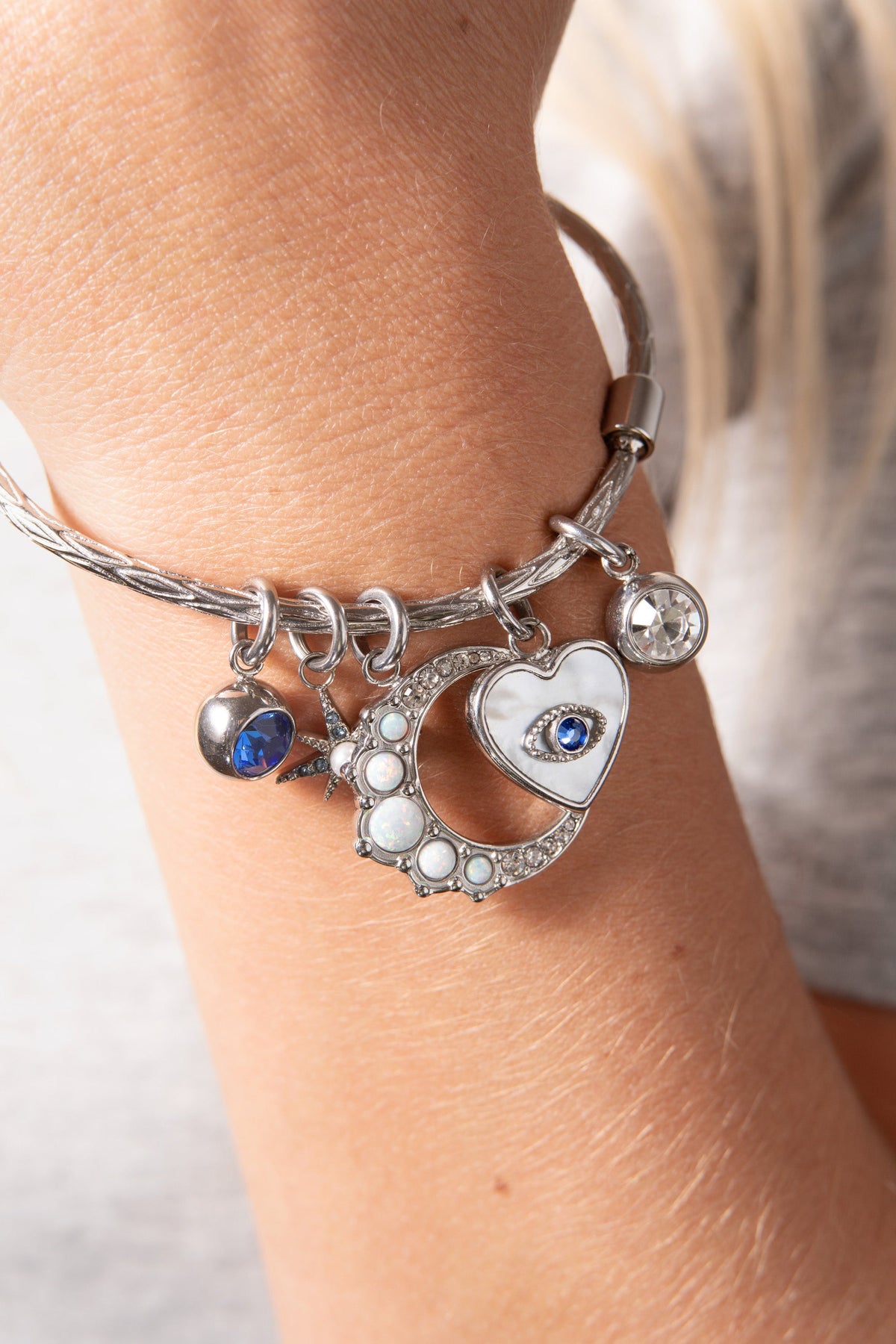 Alex and Ani Opal Moon Interchangeable Charm​