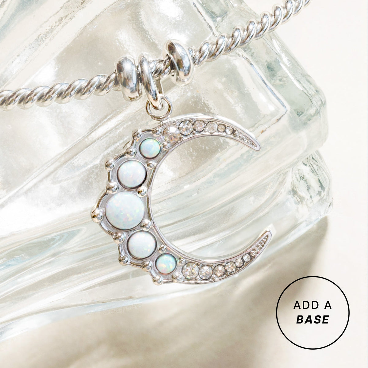 Alex and Ani Opal Moon Interchangeable Charm​