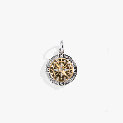 Alex and Ani Two-Tone Compass Interchangeable Charm