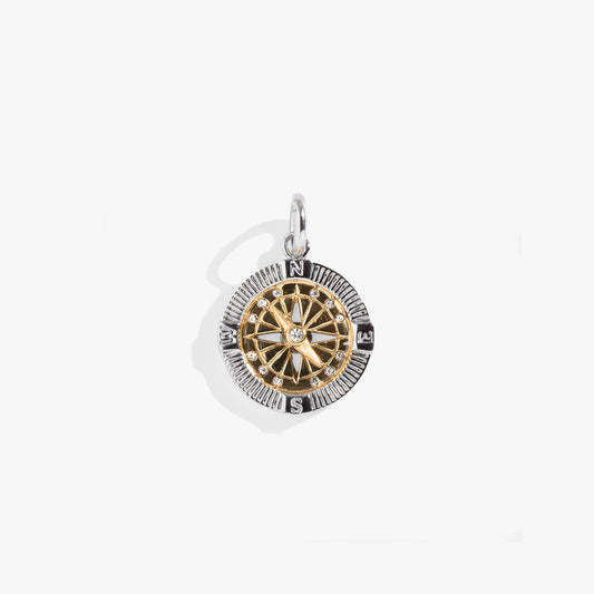 Alex and Ani Two-Tone Compass Interchangeable Charm