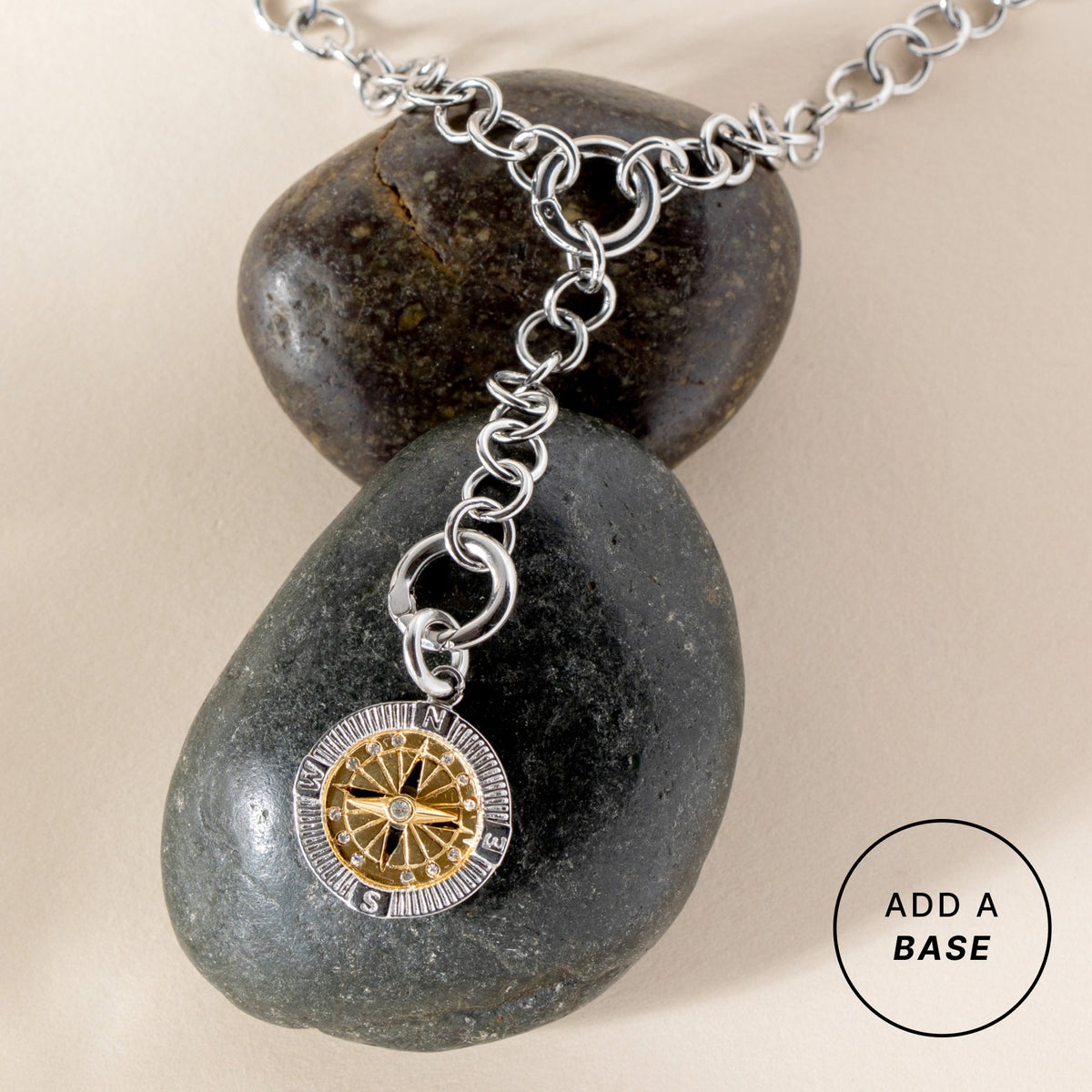 Alex and Ani Two-Tone Compass Interchangeable Charm