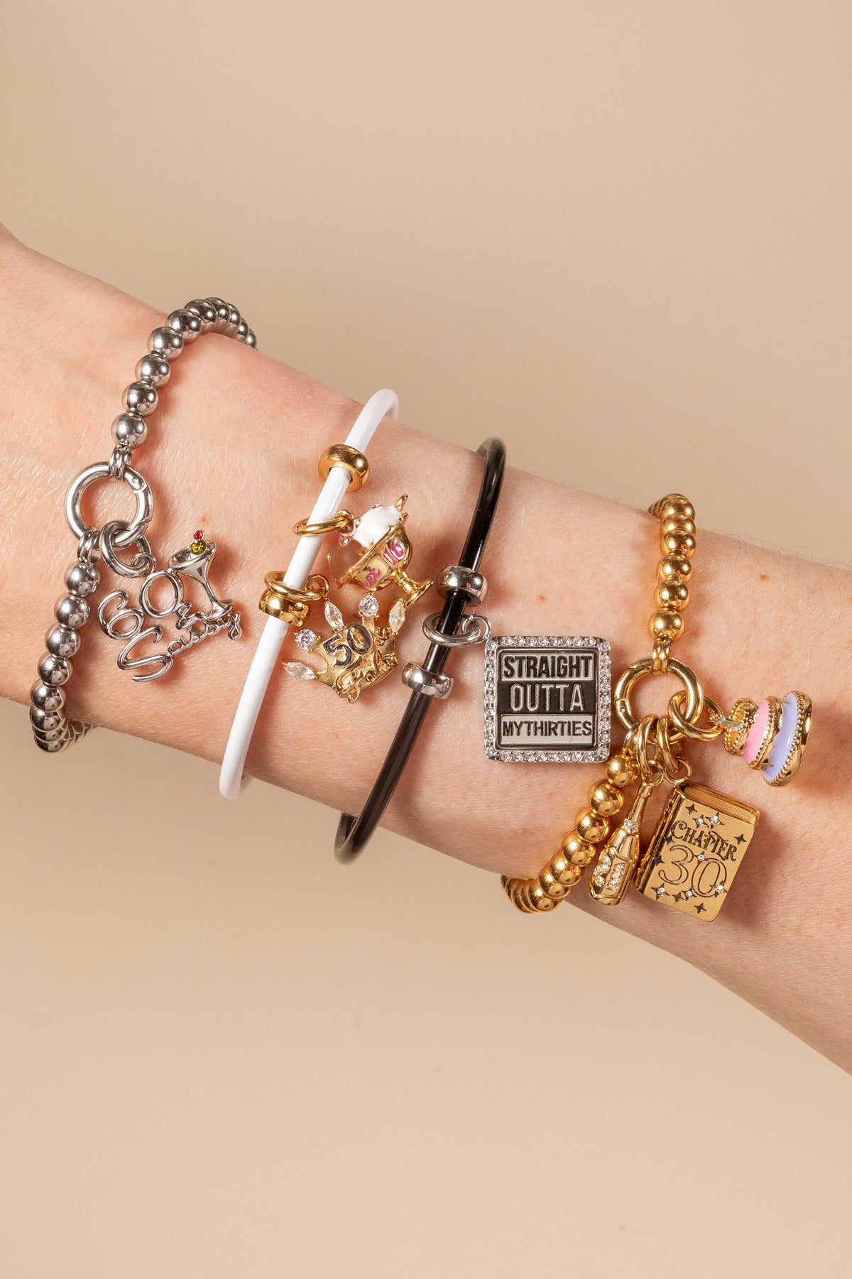 Alex and Ani Straight Outta My Thirties - 40th Birthday Charm