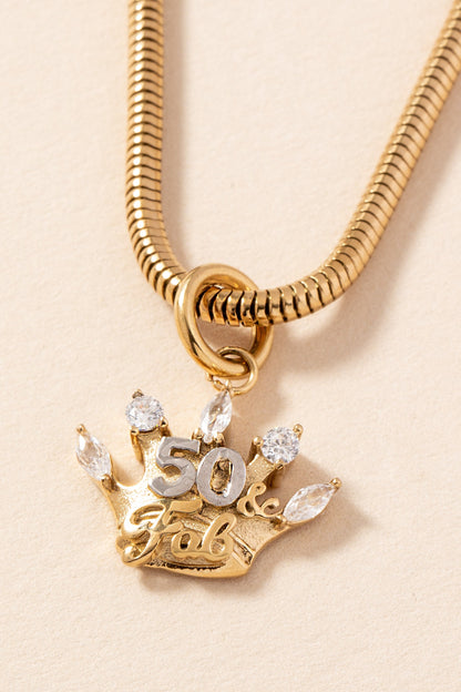 Alex and Ani 50 & Fabulous Charm