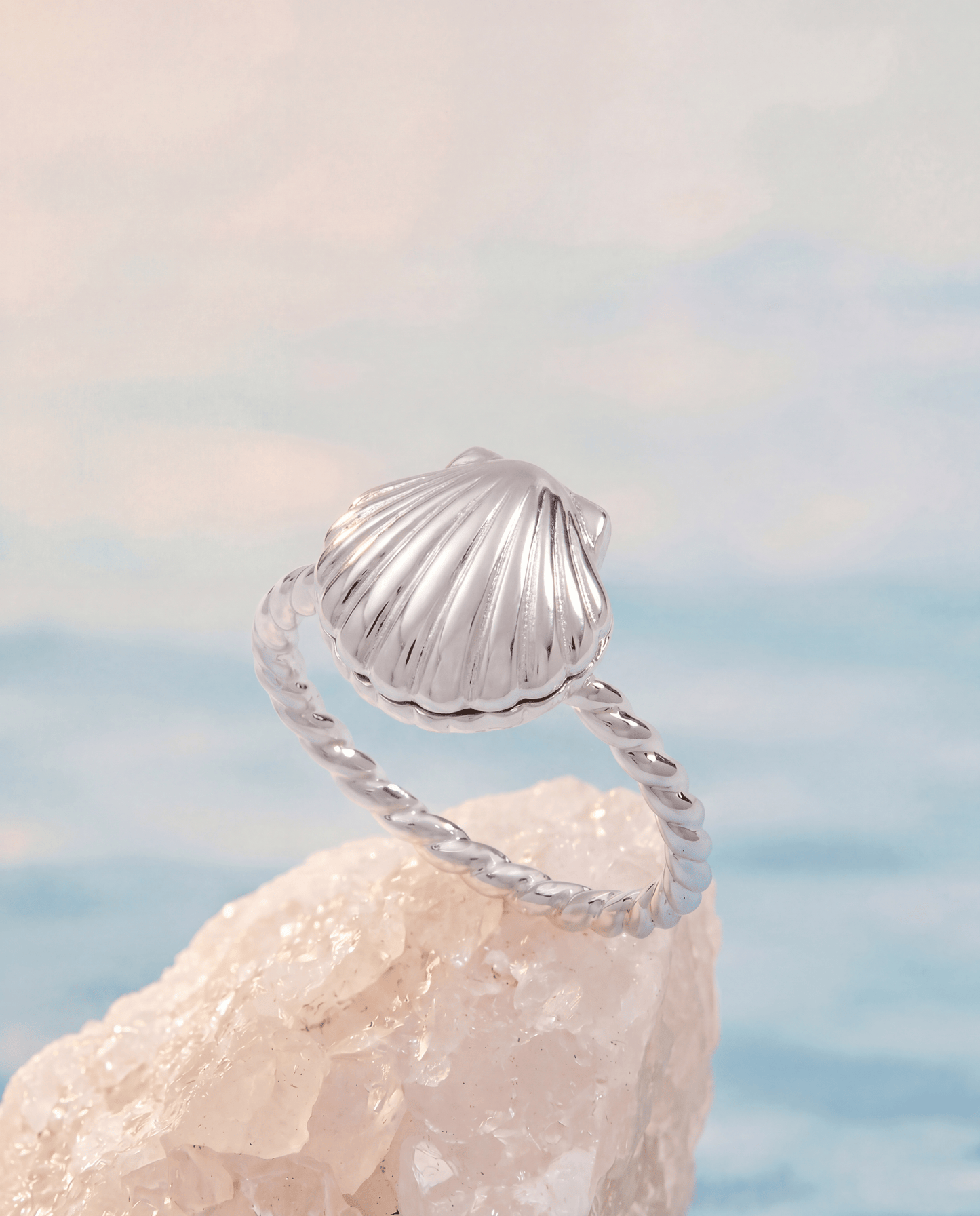 Alex and Ani Salt + Sea 'Seashells Are Love Letters In The Sand' Locket Ring