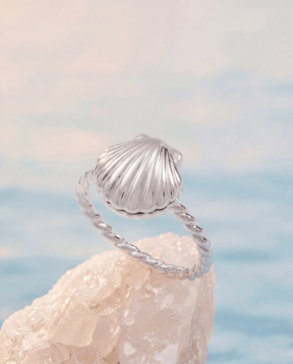 Alex and Ani Salt + Sea 'Seashells Are Love Letters In The Sand' Locket Ring