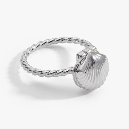 Alex and Ani Salt + Sea 'Seashells Are Love Letters In The Sand' Locket Ring