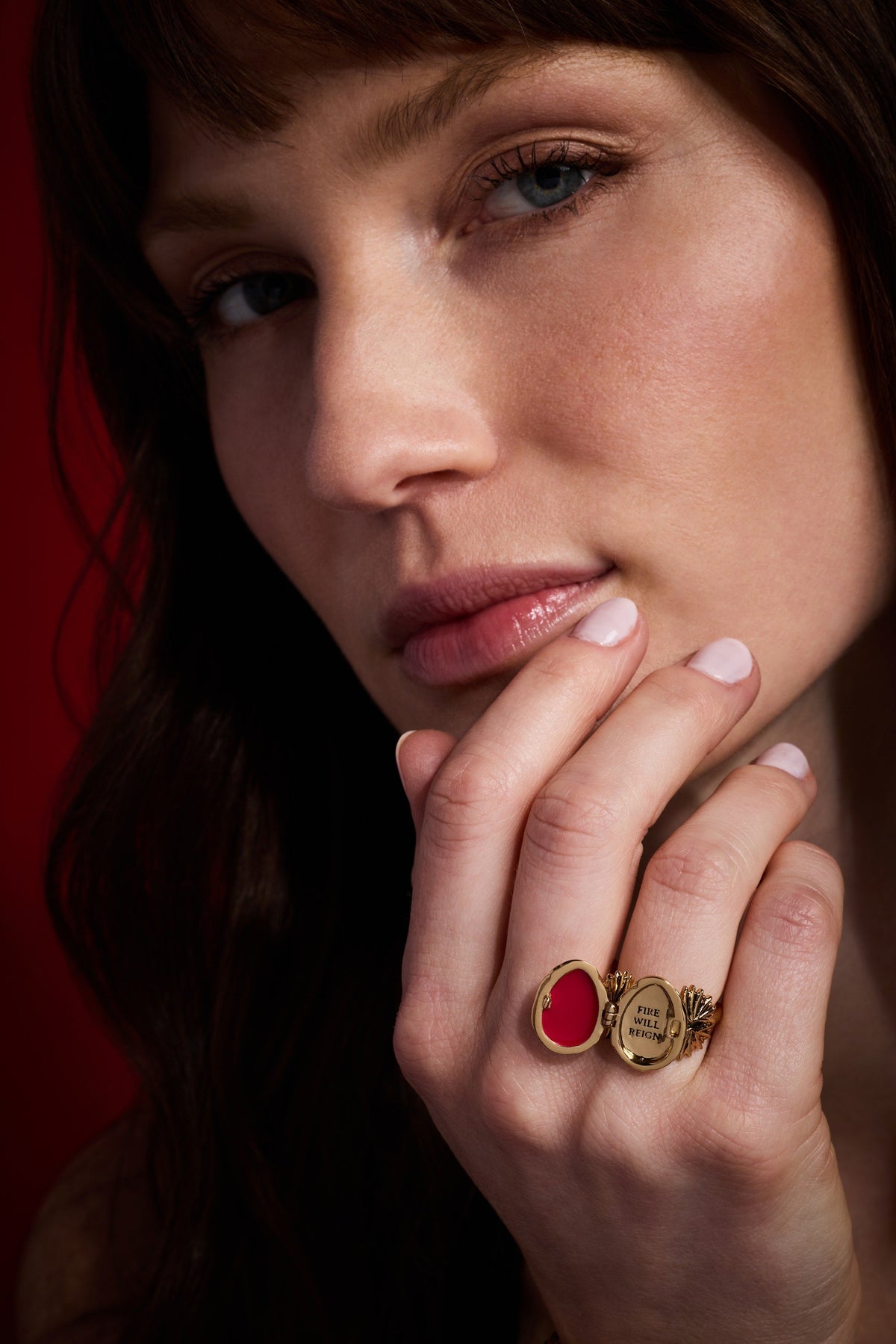 Alex and Ani HOUSE OF THE DRAGON™ 'Fire Will Reign' Dragon Egg Locket Ring