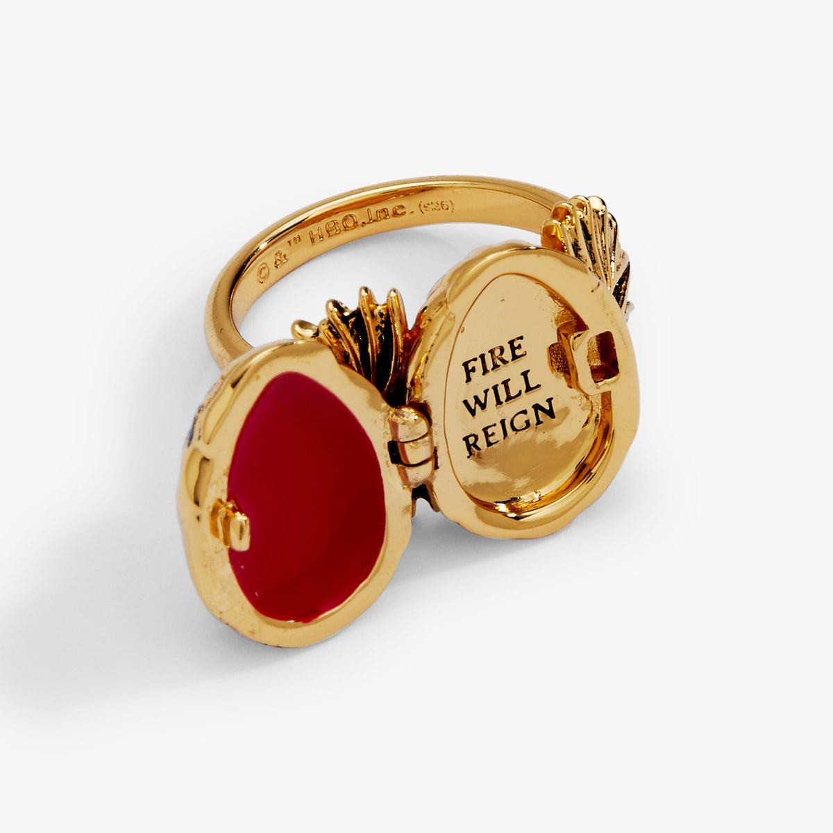 Alex and Ani HOUSE OF THE DRAGON™ 'Fire Will Reign' Dragon Egg Locket Ring