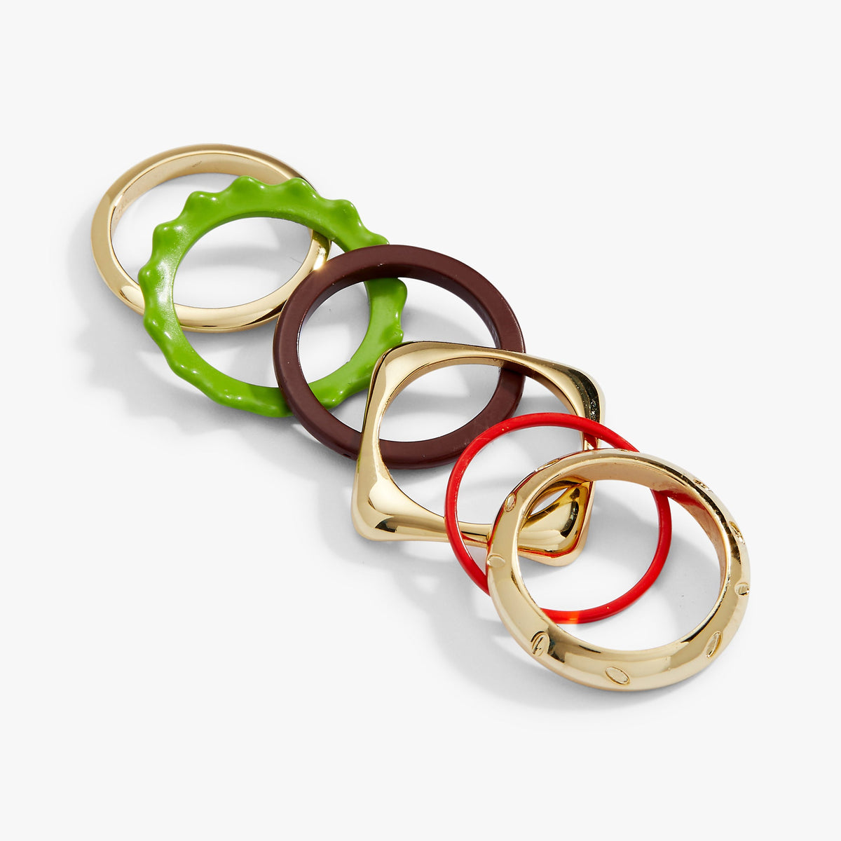 Alex and Ani Hot Grill Summer Hamburger Stacking Ring