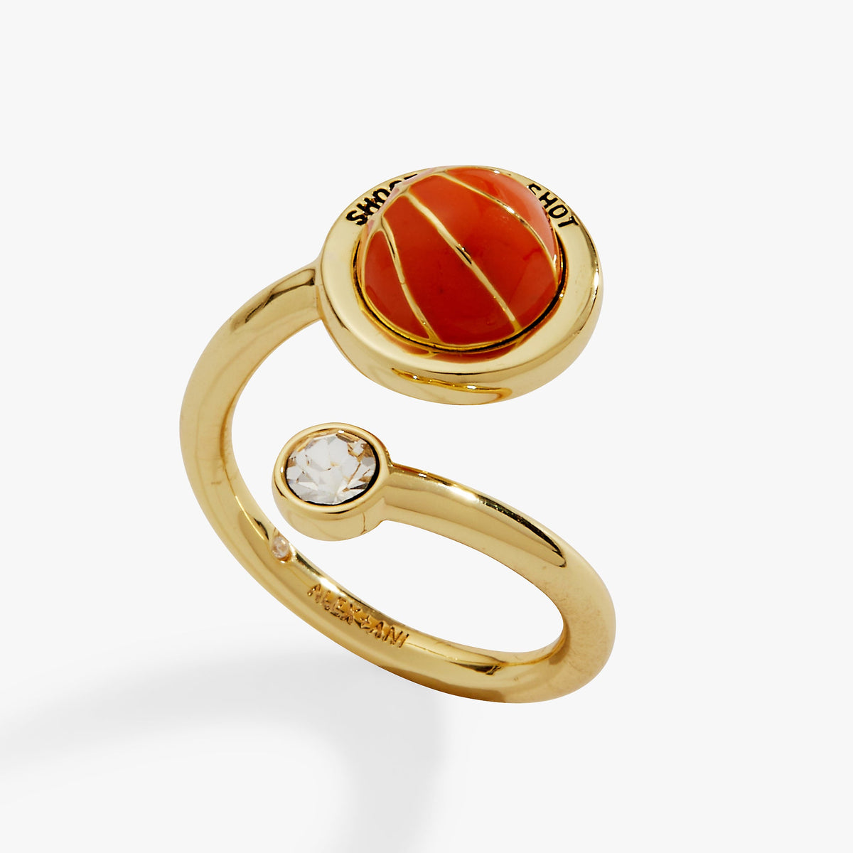 Alex and Ani Basketball Open Fidget Ring