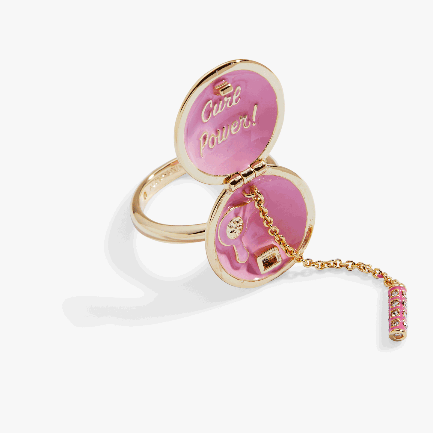 Alex and Ani 60s Hair Dryer Hair Dryer & Curler Locket Ring