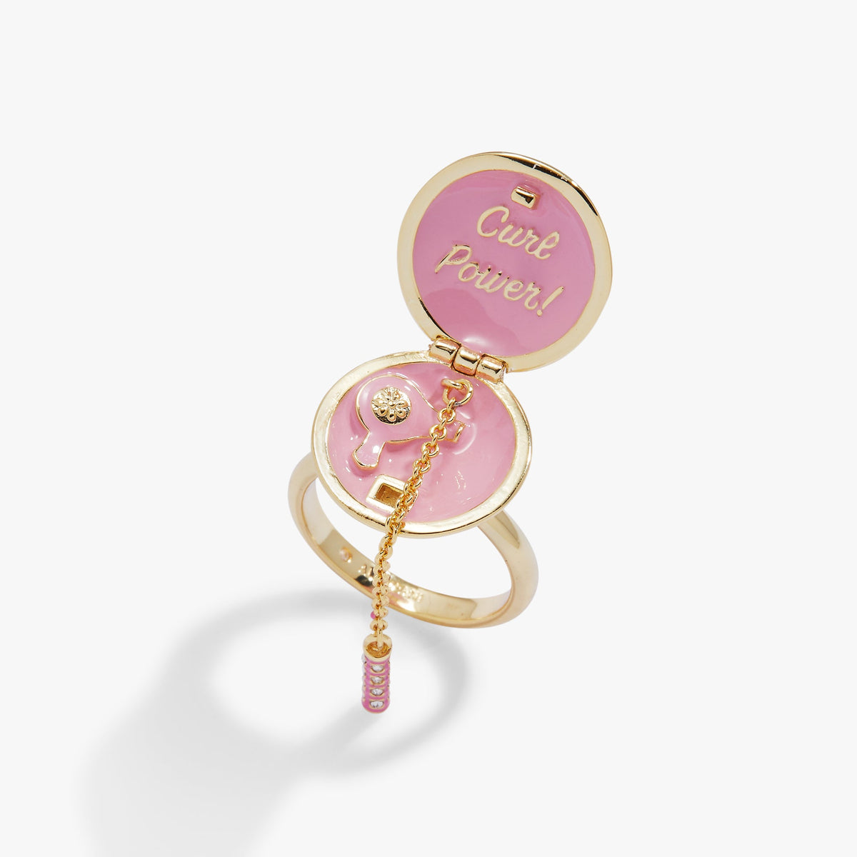 Alex and Ani 60s Hair Dryer Hair Dryer & Curler Locket Ring