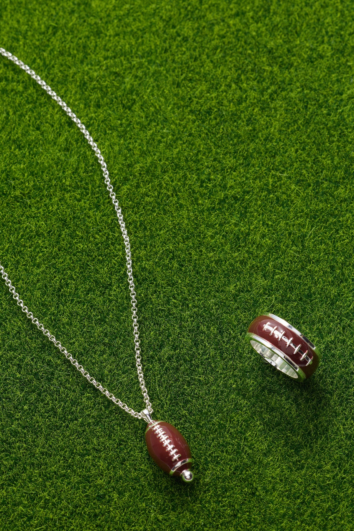 Alex and Ani Football Fidget Ring