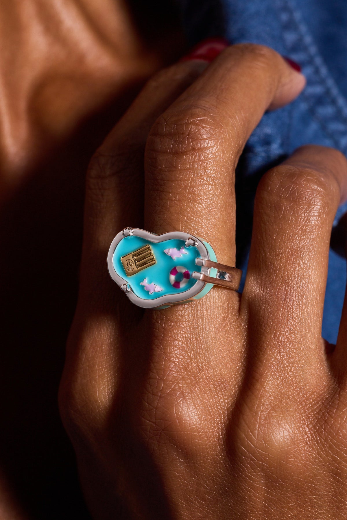 Alex and Ani Polly Pocket™ Limited Edition Pool Party Ring