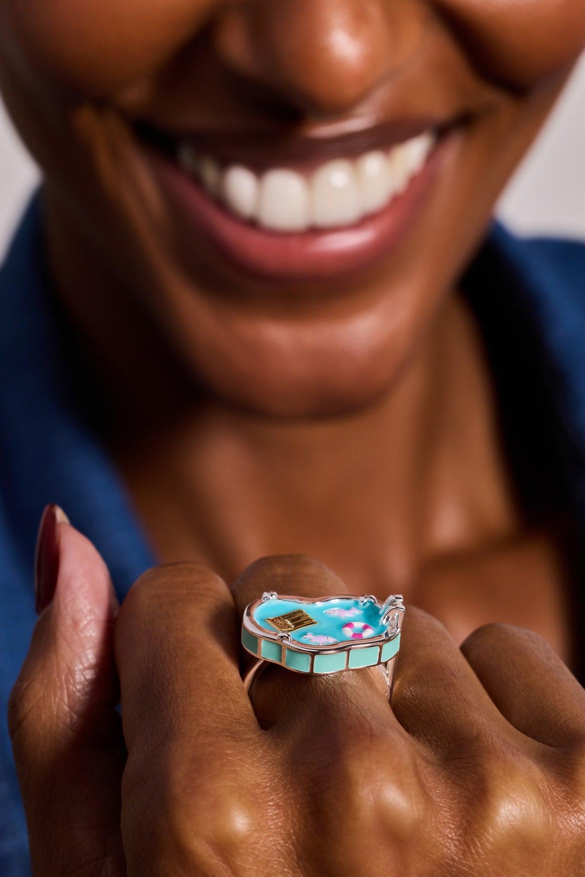Alex and Ani Polly Pocket™ Limited Edition Pool Party Ring