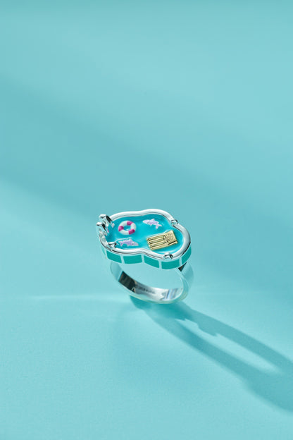 Alex and Ani Polly Pocket™ Limited Edition Pool Party Ring