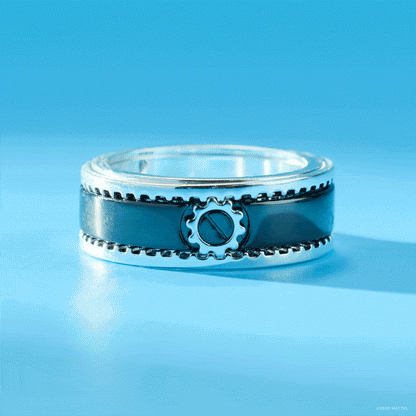 Alex and Ani Hot Wheels™ Gear Fidget Spinner Ring