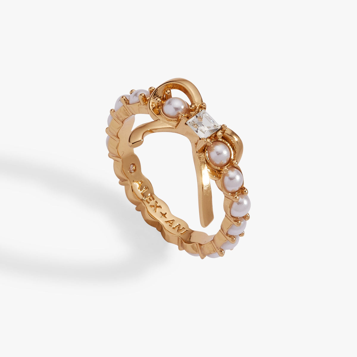 Alex and Ani Pearl Coquette Ring