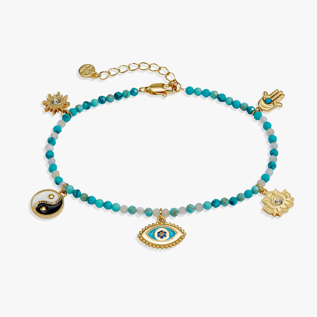 Alex and Ani Healing Stone Charm Anklet