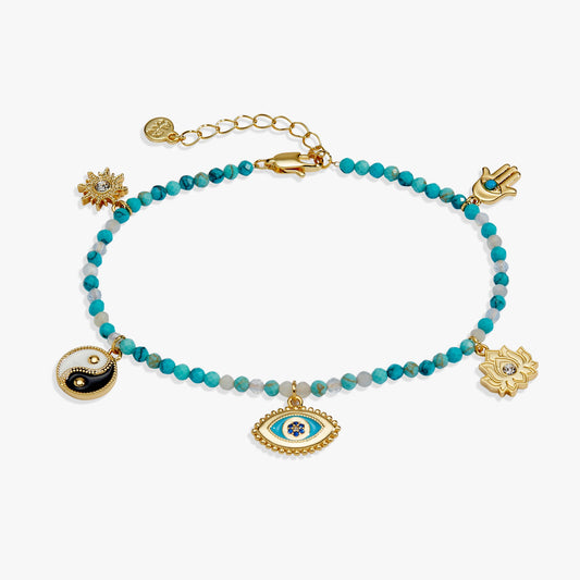 Alex and Ani Healing Stone Charm Anklet