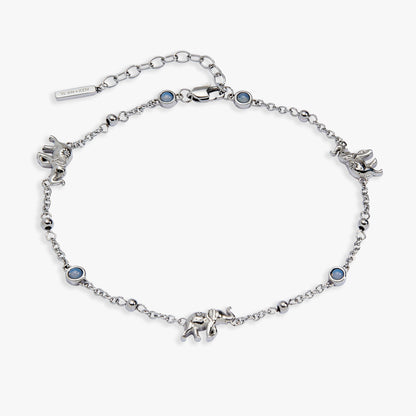 Alex and Ani Elephant Inline Charm Anklet
