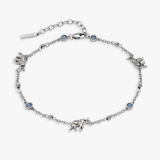 Alex and Ani Elephant Inline Charm Anklet