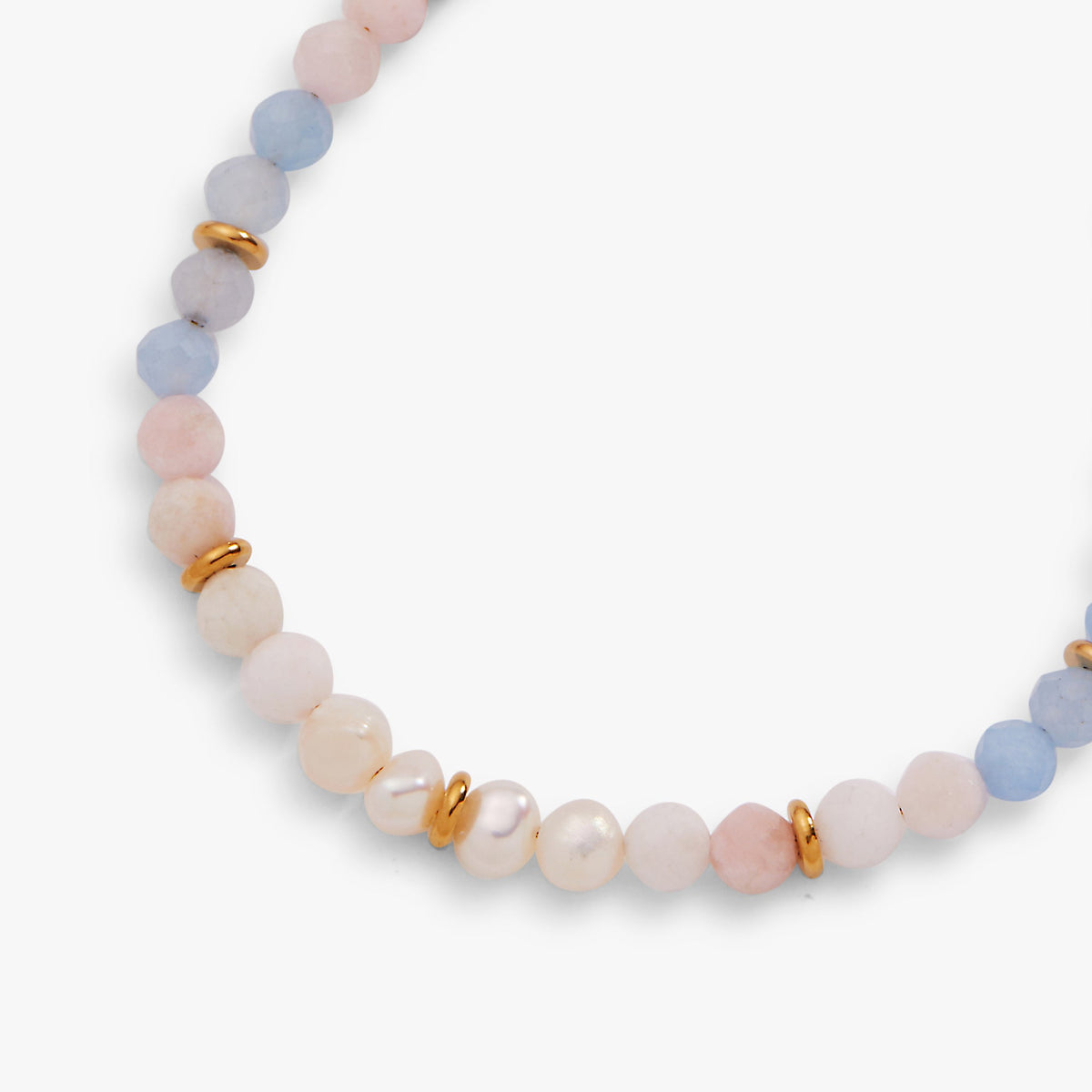 Alex and Ani Sandy Peach Ombre Semi-Precious Beaded Anklet