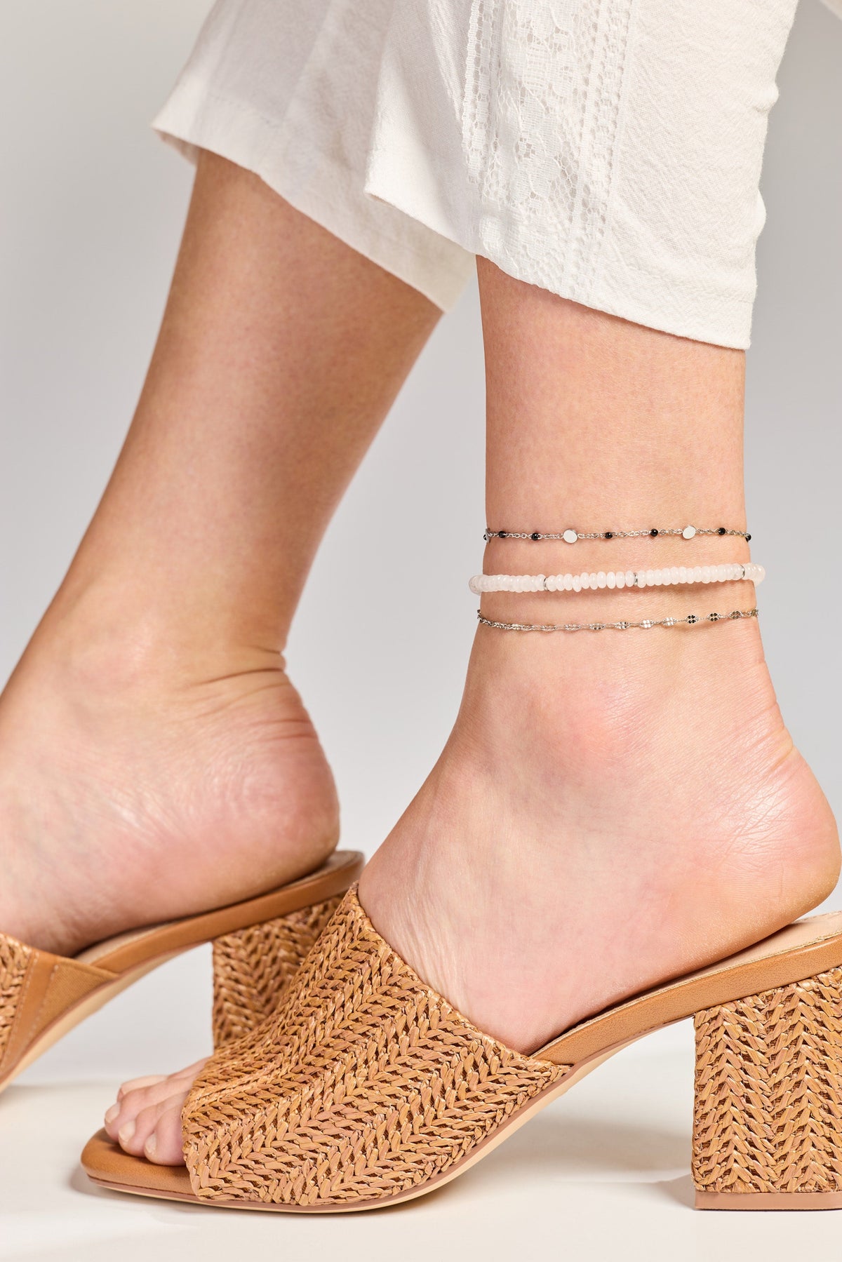 Alex and Ani Multi Faceted Chain Anklet