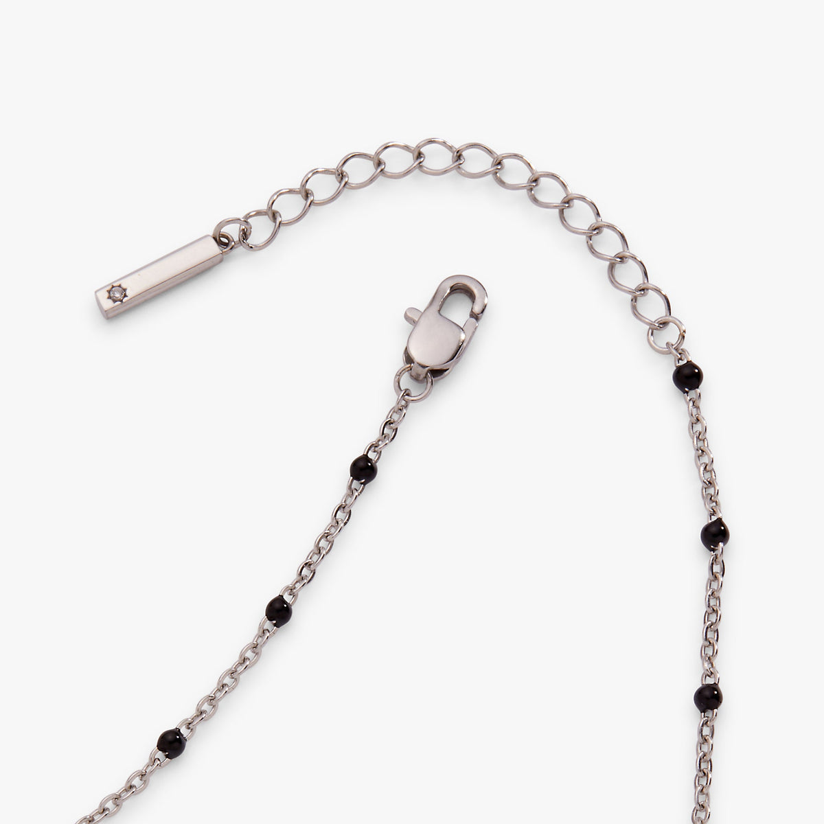 Alex and Ani Black Enameled Chain Coin Station Anklet