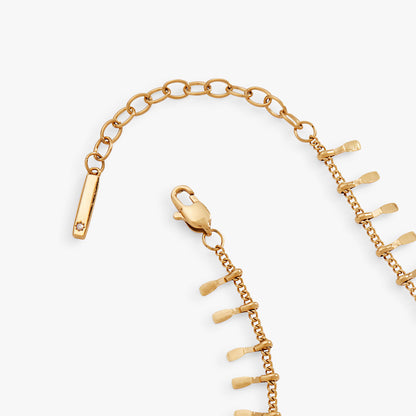 Alex and Ani Paddle Tassel Chain Anklet