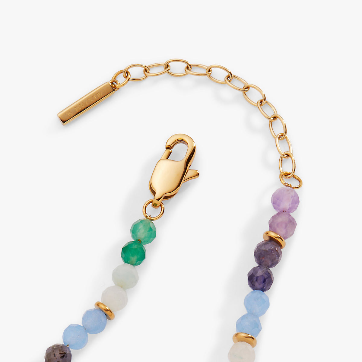 Alex and Ani Rainbow Ombre Semi-Precious Beaded Anklet