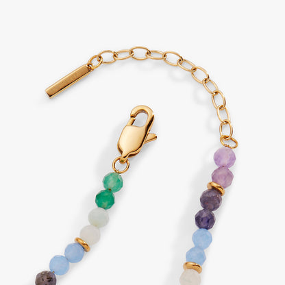 Alex and Ani Rainbow Ombre Semi-Precious Beaded Anklet