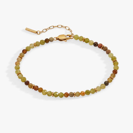 Alex and Ani Green Ombre Semi-Precious Beaded Anklet