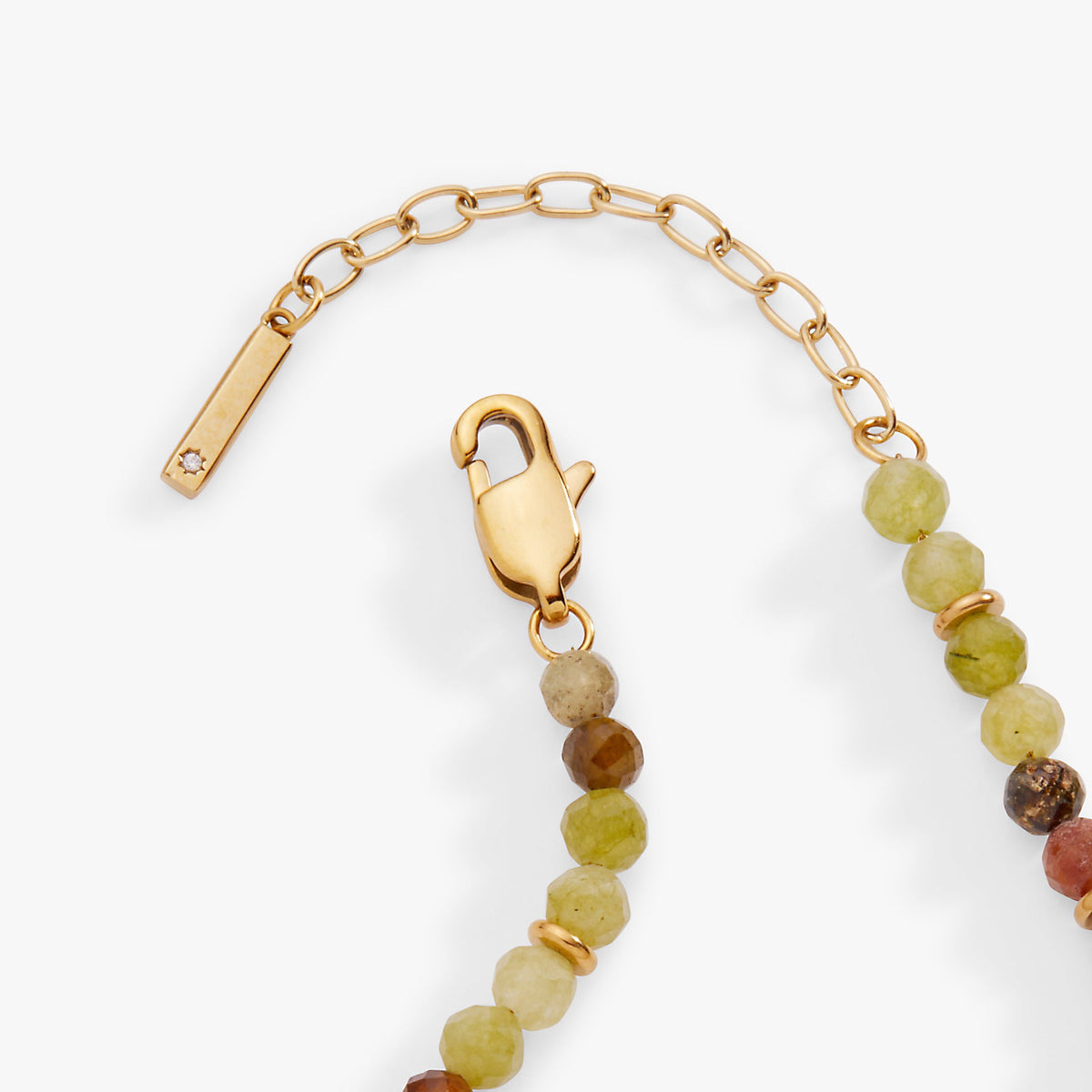 Alex and Ani Green Ombre Semi-Precious Beaded Anklet