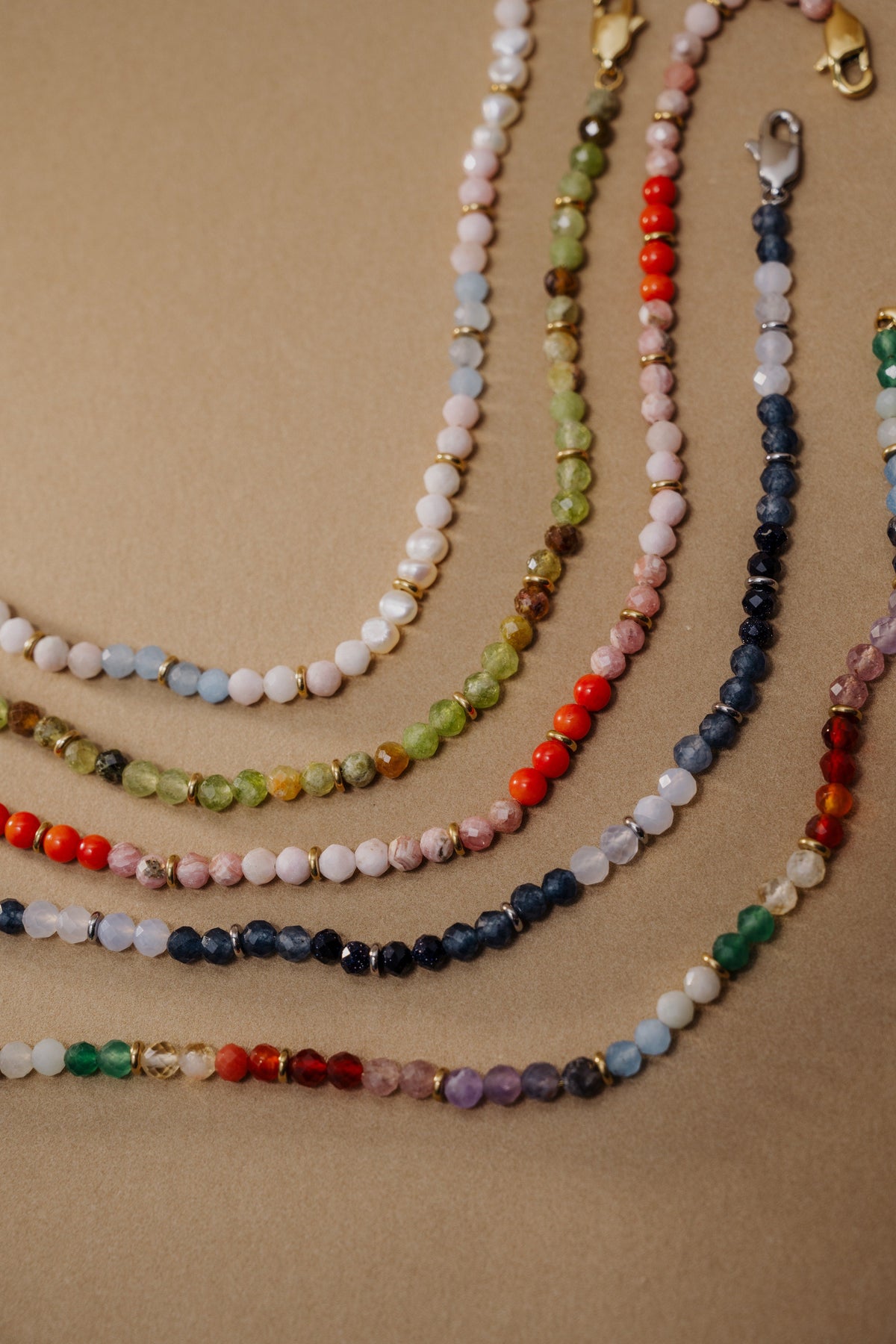 Alex and Ani Coral Ombre Semi-Precious Beaded Anklet