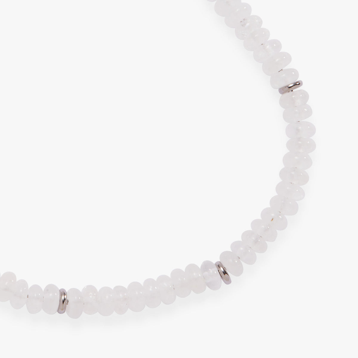 Alex and Ani Clear Quartz Semi-Precious Beaded Anklet