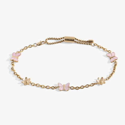 Alex and Ani Butterfly and Flower Anklet