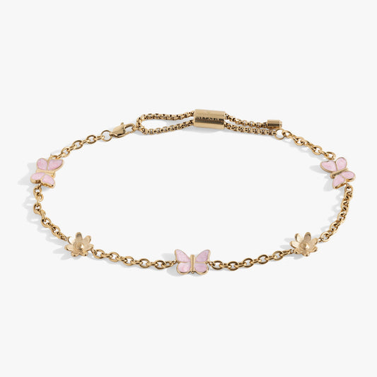 Alex and Ani Butterfly and Flower Anklet
