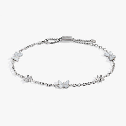 Alex and Ani Butterfly and Flower Anklet