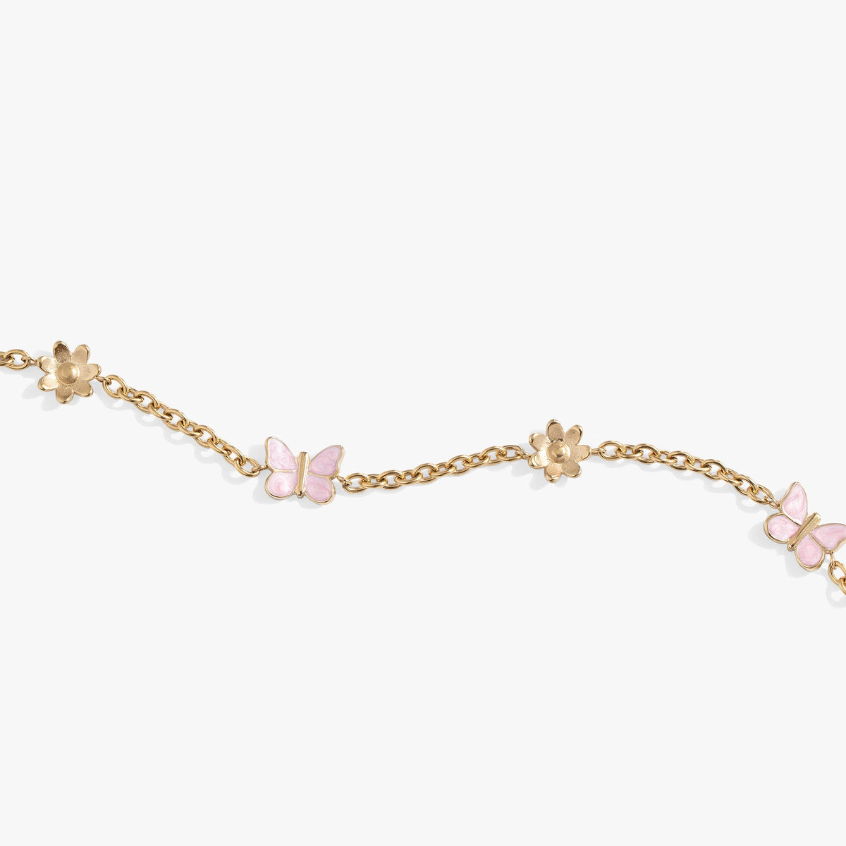 Alex and Ani Butterfly and Flower Anklet