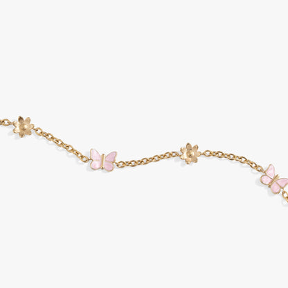 Alex and Ani Butterfly and Flower Anklet