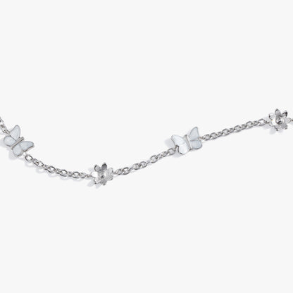 Alex and Ani Butterfly and Flower Anklet