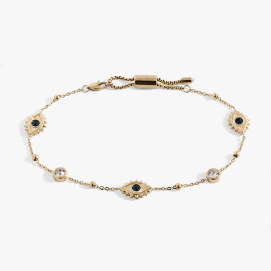 Alex and Ani Evil Eye Crystal Anklet
